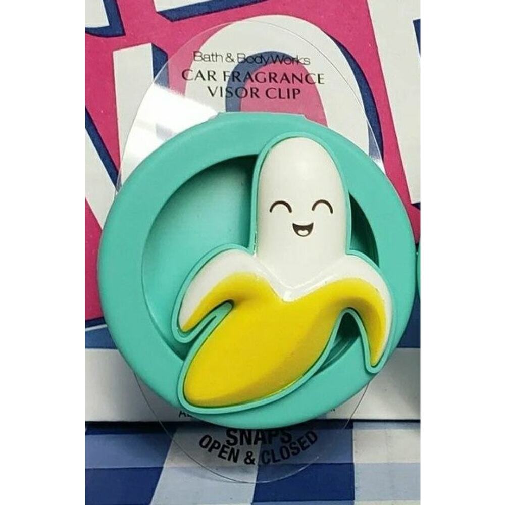 BBW Banana Car Fragrance Holder Visor Clip Vehicle Scent Decor